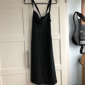 Jcrew 100% silk cowl neck dress